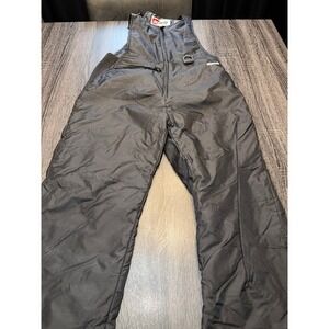 Ski‎ Gear Youth Large Black Insulated Snow Bibs Winter Ski Snowboard Pants